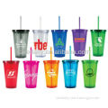 colorful plastic insulated mugs for cold drinks